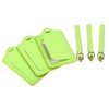 MECCANIXITY Luggage Tag PU Holders, 12x7cm Baggage Label Identifier with