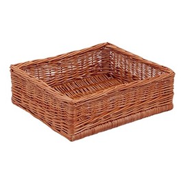Backideen Shelf Basket Classic Rectangular Brown D 31 cm x W 35 cm x H 11 cm