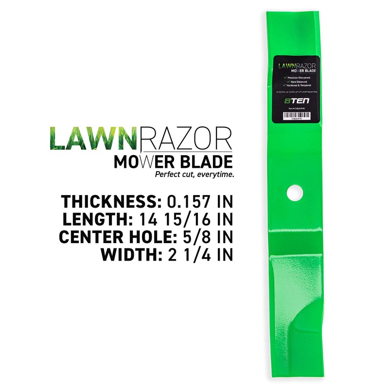 8TEN LawnRAZOR Mower Blade Set for Ariens Ikon-X Ikon-XL 42CE