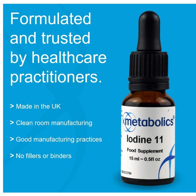 Metabolics Metabolics Iodine Liquid | Extra Strong (1525mcg Per Serving)