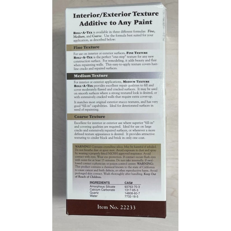 Zinsser 1-Lb. Roll-A-Tex Medium Texture Additive -22233