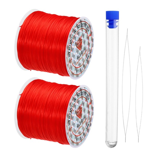 PATIKIL 0.7mm Stretchy Bracelet String Set, Total 302Ft 2 Rolls