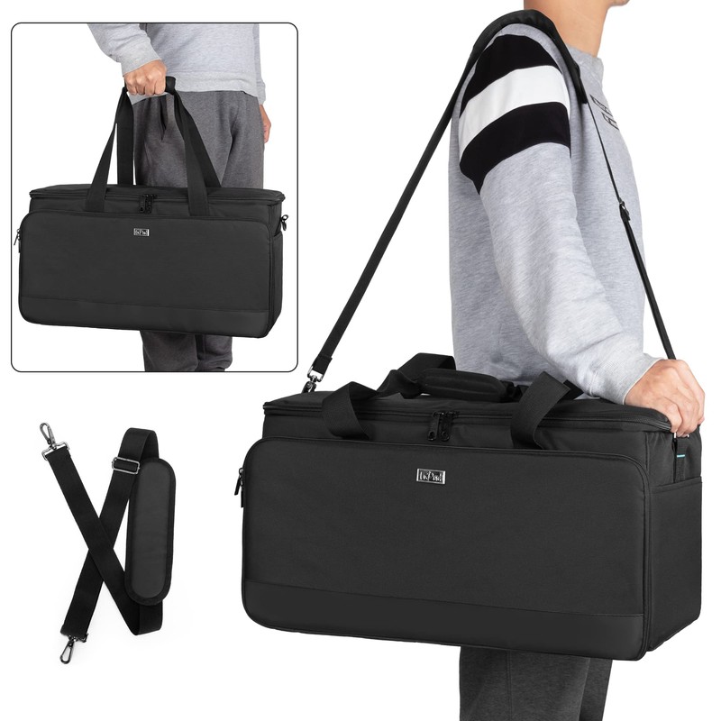 LoDrid Large Cable File Bag with Inside Padded Bottom and