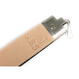 G.B.S Premium Leather Straight Razor Strop Professional Designed Razor Strop Used for Sharpening Woodworking Tools Razors, Kitchen Cutlery & Fish Knives (2" X 18")