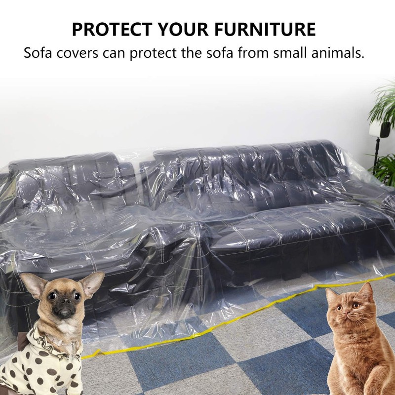 Pack of 2 Sofa Protective Covers, 274 x 366 cm