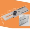 Sliding Line Ruler 0 To 100mm Stainless Steel Clear Scale
