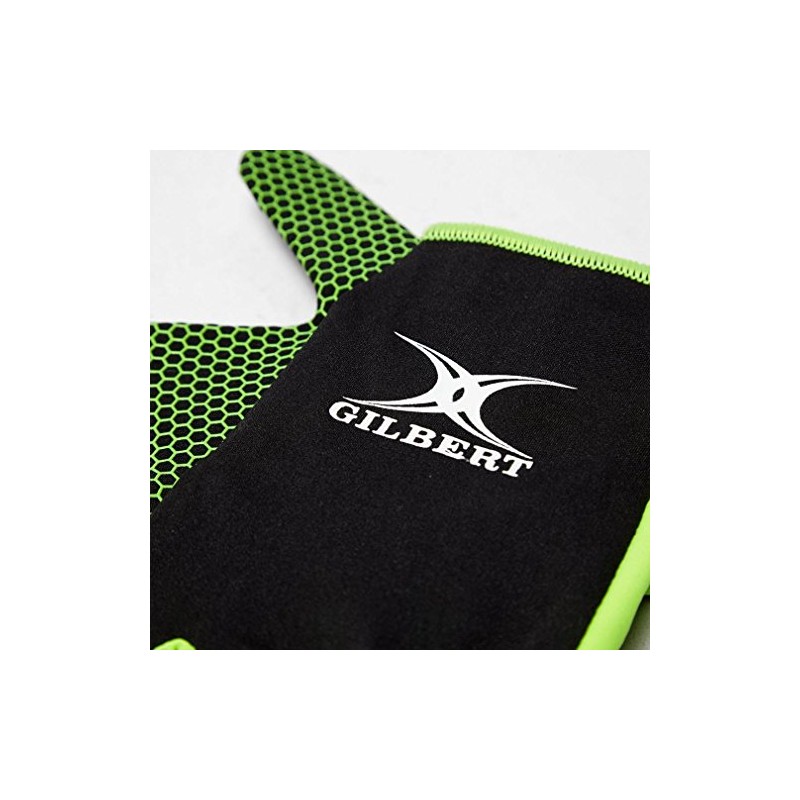 Gilbert Unisex's Atomic Gloves-Black/Green, Large