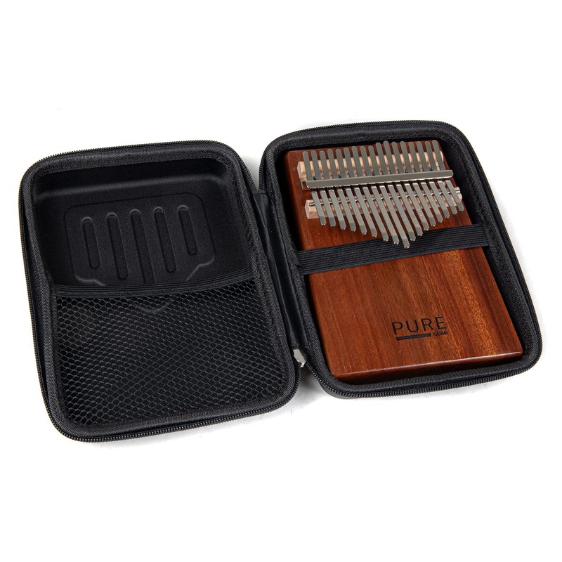 GEWA Kalimba Thumb Piano Solid Mahogany, 17 Steel Tongues, Tunable,