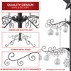 Casafield Ornament Display Stand - 6' Black Wrought Iron Christmas