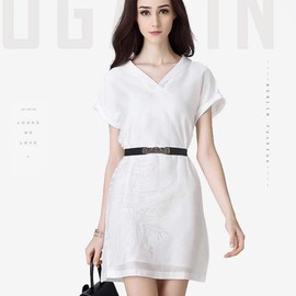 Women's Stretch Belt Thin Belt for Dresses Fashion Elastic Waist Band Belt, red