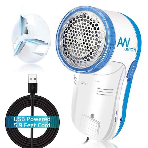 Fabric Shaver Lint Remover, AW union USB Powered Lint Shaver