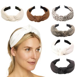 Headbands for Women's Hair, 6 Pcs Fashion Headbands, Hair Accessories for Women and Girls, Non-Slip Comfortable HairBands for Daily Use, Outdoor Activities and Social Events