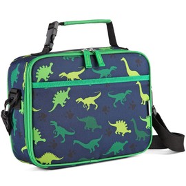 Lonchera Niño, VASCHY Bolsa de Almuerzo con Aislamiento Reutilizable Fiambrera para Niño y Niña Loncheras Termica Infantil,Dinosaurio