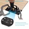 35mm Concealed Hinge Jig Kit Aluminum Alloy Drilling Depth Adjustable