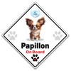 iwantthatsign.com Papillon On Board Sign, Papillon Car Sign, Dog On