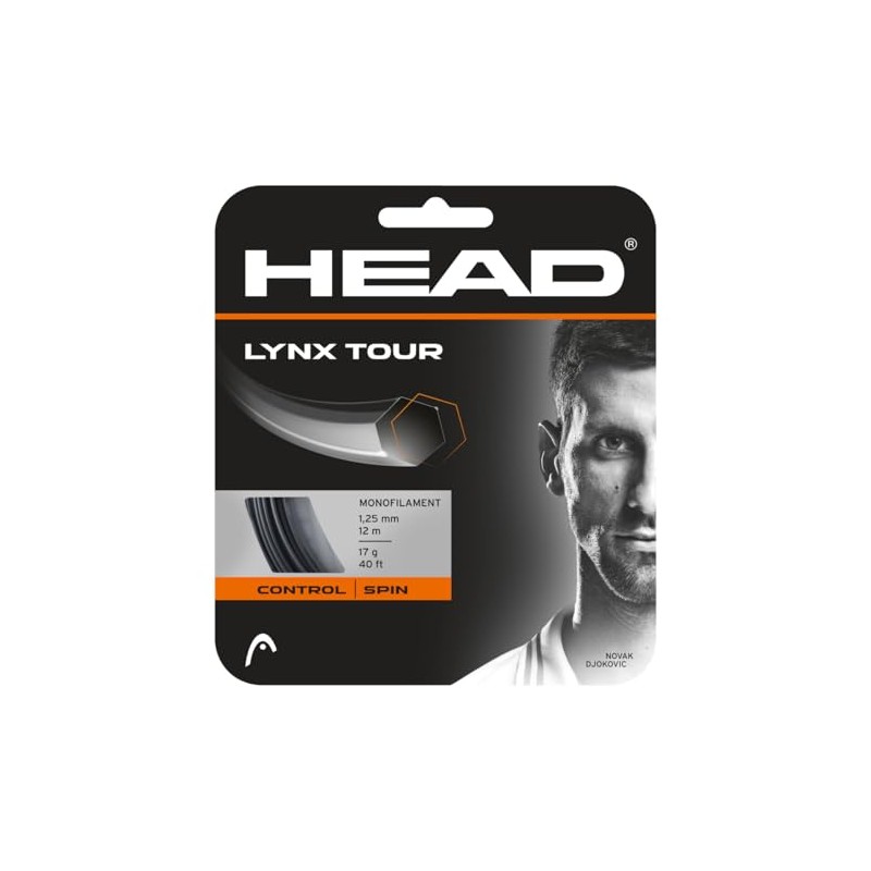 HEAD Lynx Tour Unisex Adult Tennis String Black 1.20mm /