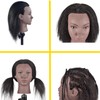 RUISIMEI Training Head 100% Real Hair Cosmetology Mannequin Head Mannequin