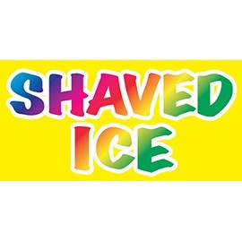4Less 12x6 Food Truck Restaurant Store Sign Decal Sticker - Shaved ICE