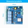 ESP Modulo relè a 4 canali con ESP-32 WiFi Bluetooth,
