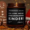 Lustige Duftkerze mit Spruch für Mama & Papa | Handgemacht