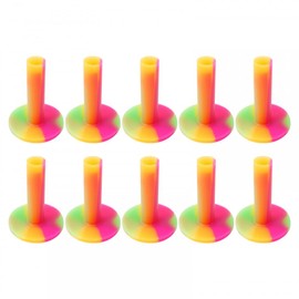 MiOYOOW 10PCS Rubber Golf Tees, Golf Training Tees Rubber Driving Range Tees for Golf Indoor Outdoor Courtyard Practice Training