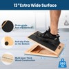 StrongTek 13” Wide Portable Wooden Slant Board, 5-Level Incline (15°-35°),