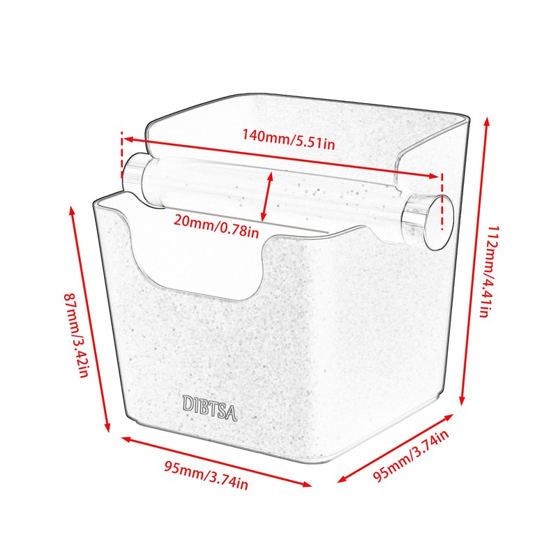 DIBTSA Knock Box Espresso, Stainless Steel Knock Box for Coffee