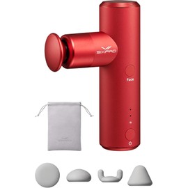 SIXPAD Power Gun Pocket (Red) Limited Set, Myofascial Release Gun, Handy Massager, Lightweight, Mini