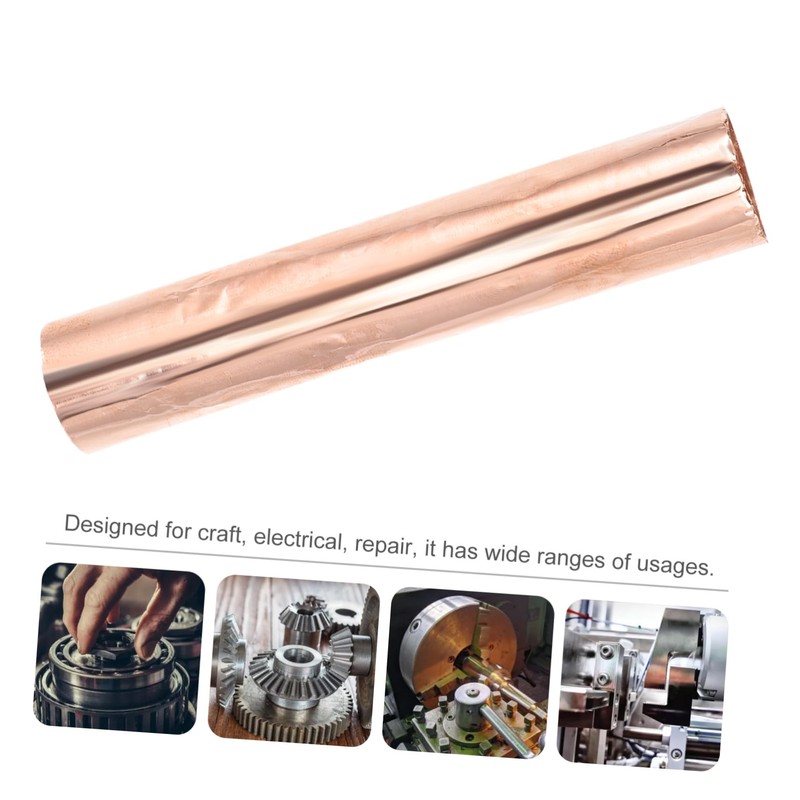 Ipetboom 2 Rolls Copper Sheet Thick Copper Foil Plate for