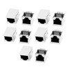 sourcing map 10 Pcs RJ45 Modular Jack 8P8C PCB Mount