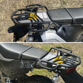 WORLDMOTOP Motorcycle Rear Luggage Rack Tail Storage Rack Cargo Replacement for Kawasaki KLX230 KLX230S KLX 230 2024 2023 2022 2021 2020