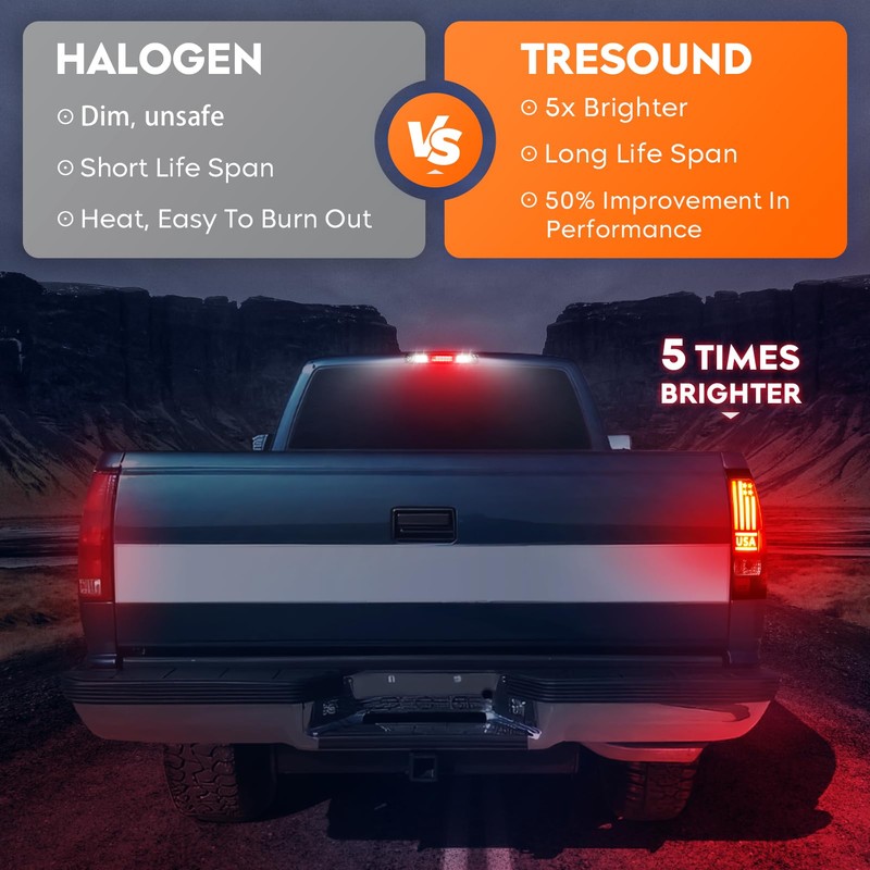 Tail Light + 3rd Third Brake Cargo Lamp for Chevy