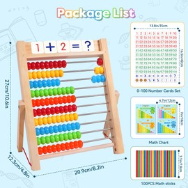 Gotoofun Wooden Abacus Educational Counting Math