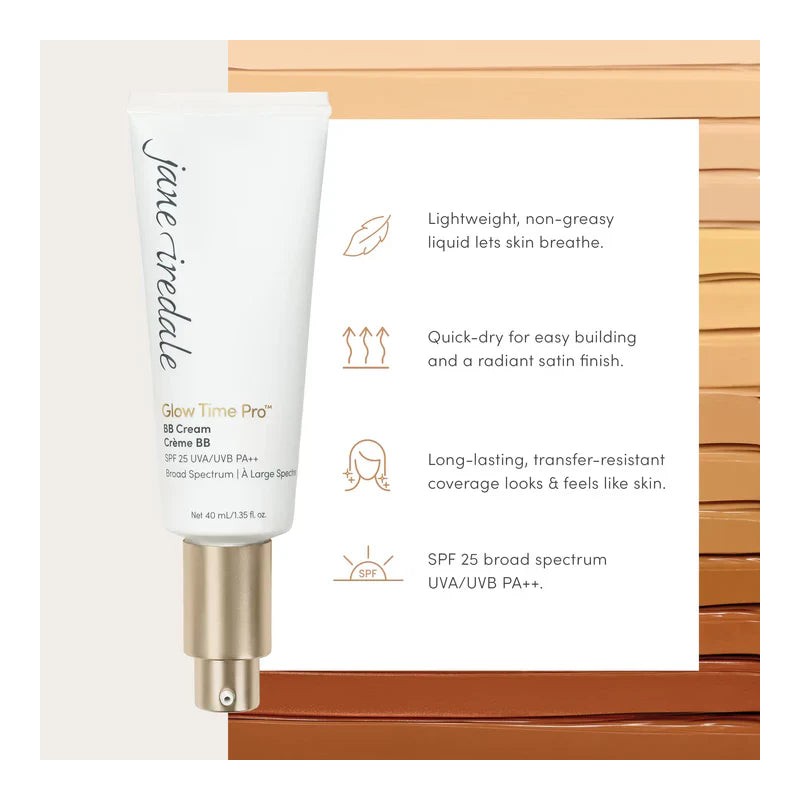 Jane Iredale Glow Time Pro SPF25 BB Cream 40ml (Various