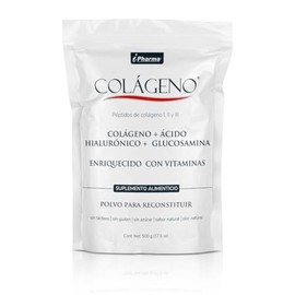 I PHARMA Péptidos bioactivos I,II y III de Colágeno  Ácido Hialurónico  Glucosamina con Vitaminas                                                     