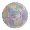 Soccer Ball PU Size 5 Light Color Reflective Glowing Soccer