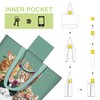NymphFable 2 Pack Tote Bag Reusable Cute Cats Green Shopping