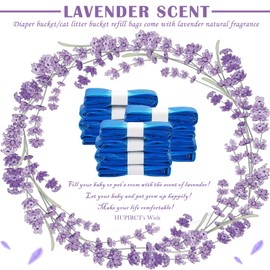 HUPIRCT 12er-Pack Refill Bags, Cat Litter Refill Bags, Diaper Refills, With Excellent Sealing and Toughness, The Refill Bag is Compatible With all Diaper Pails and Cat Litter Disposal Pails