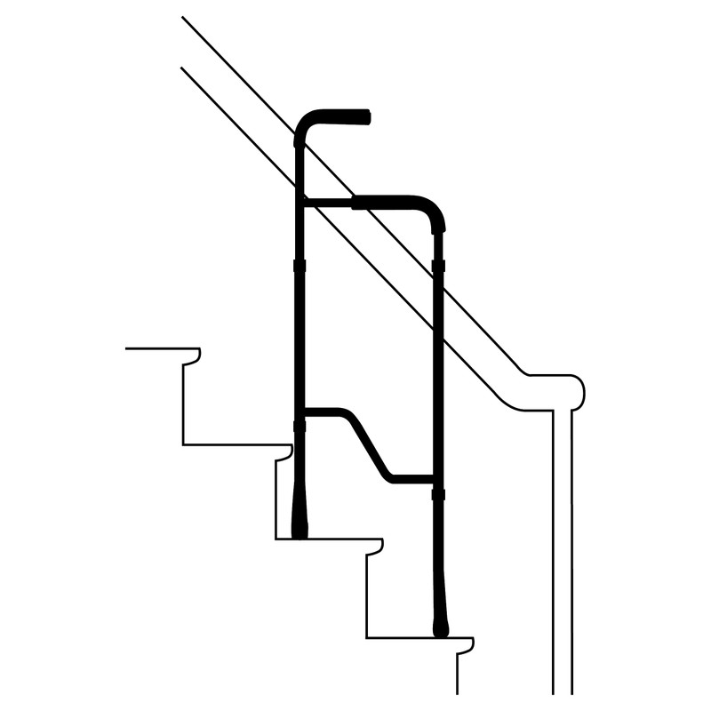 Rock Steady Cane Stair Assist Cane – Less Effort Going