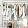 STORAGE MANIAC Hanging Closet Rod, Adjustable Width and Height Closet