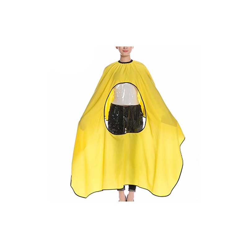 Professional Hair Cutting Cape Salon Apron with Clear Window –