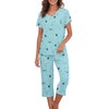 American Trends Pajama Sets for Women Cotton Sleepwear Short Sleeve
