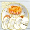 96Pcs Golden Birthday Party Decorations White Gold Birthday Party Plates