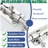 Litensh Door Bolt for Sliding Gates with Hole for Padlock,