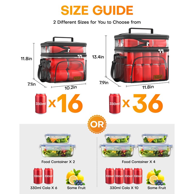 HOTOR Insulated Lunch Box for Men & Women - Leak-Proof