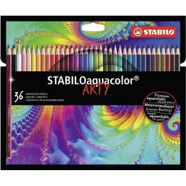 Colouring Pencil - STABILOaquacolor ARTY Wallet of 36 Assorted Colours