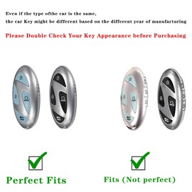 Muzizyq for Hyundai Key Fob Cover with Keychain Lanyard, Key Case Protection Fit for Hyundai Ioniq 6 Grandeur GN7 KONA 2023 2024 Smart Key Protector Holder, Black