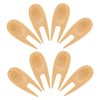SUPVOX Golf Divot Tool 8-Piece Bamboo Fork Set Ball Marker