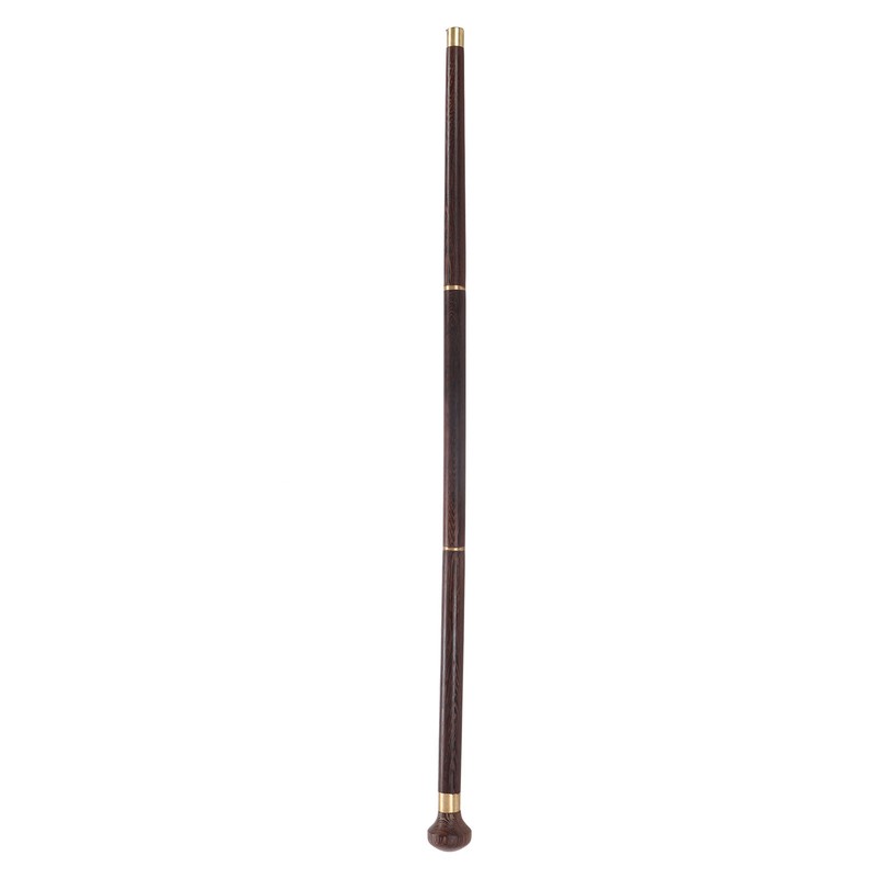 Elderly Wenge Walking Stick Elegant Ergonomic Detachable Round Grip Walking