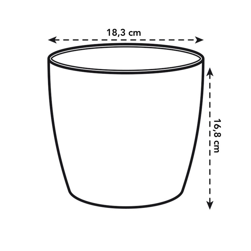 elho Brussels Diamond Round 18 - Flower Pot Indoor -